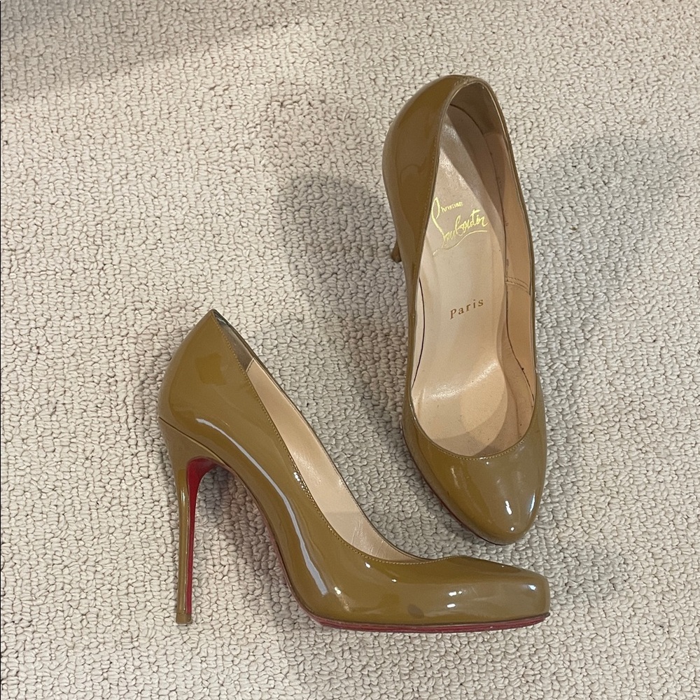 Christian Louboutin Tan Heels